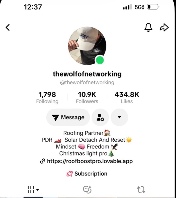 Dalton McCreary — @thewolfofnetworking on TikTok